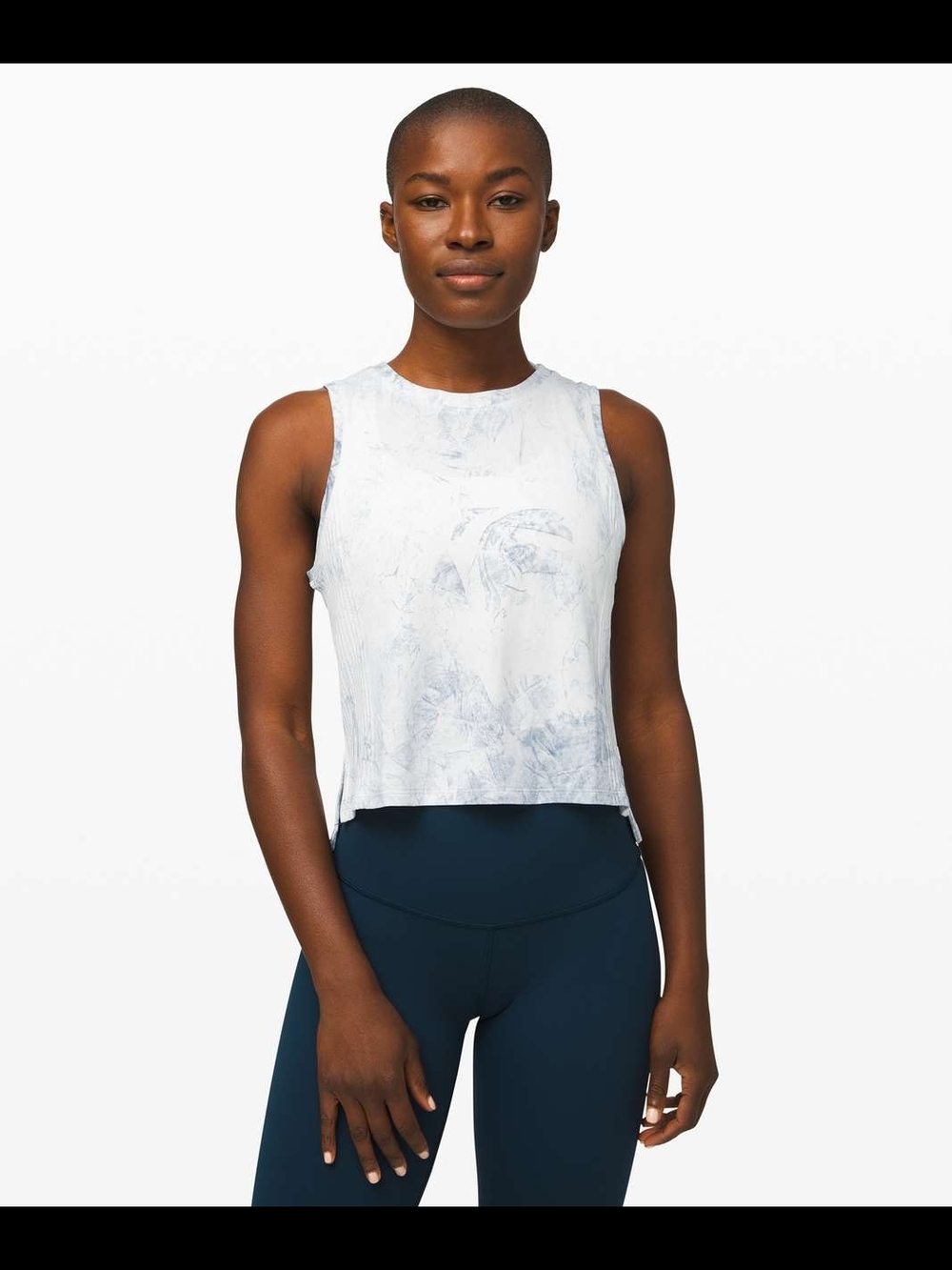 Lululemon Train to Be Tank *wash in White/Luna Size 6